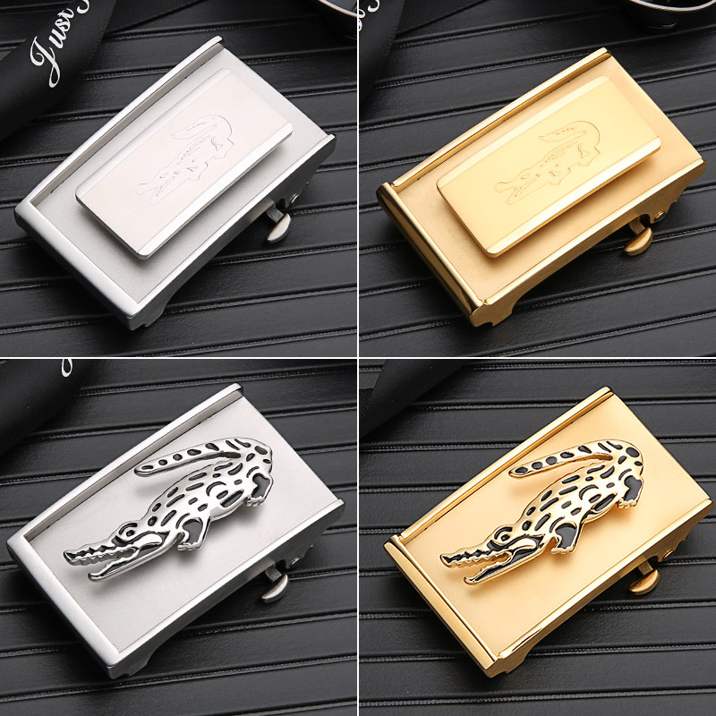 内扣皮带头内穿款不锈钢3.5 3.8cm商务休闲自动扣无皮带腰带扣头