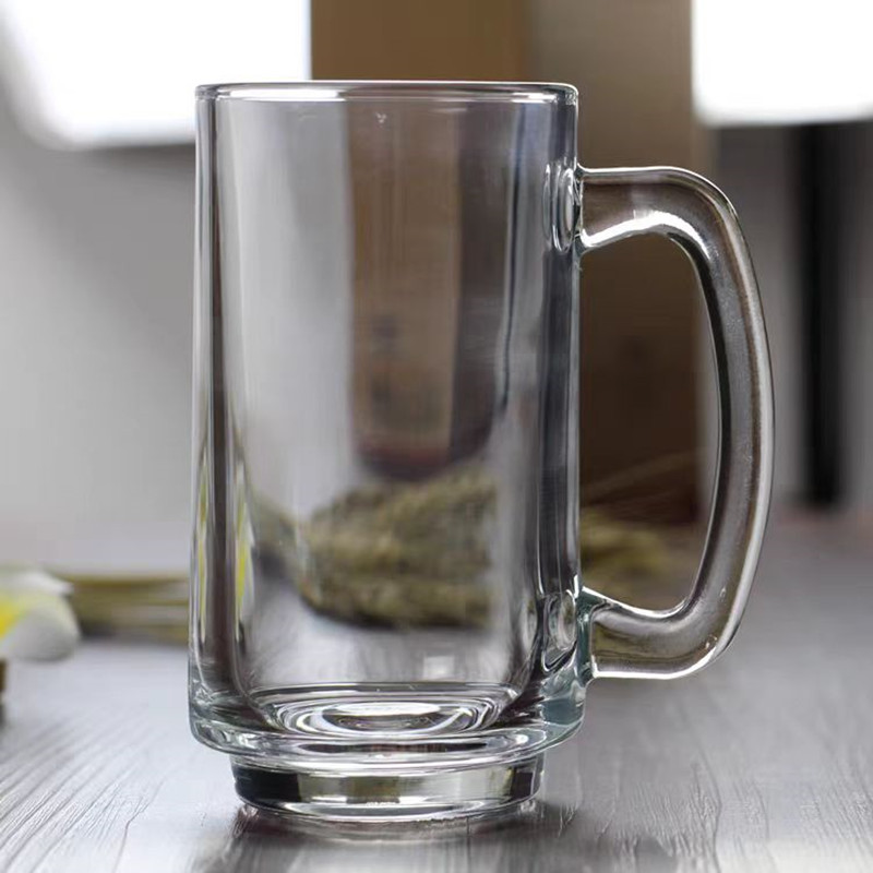 丽尊啤酒杯玻璃ZB07超大创意欧式个性大号带把手烧烤屋酒吧扎啤杯