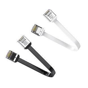 短体7类万兆细网线超六类网线超细宽带路由器光猫面条扁网线纯铜