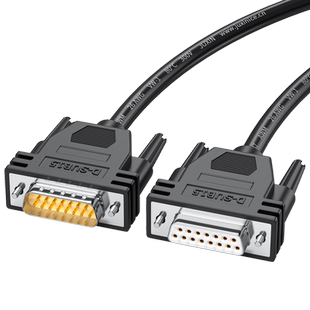 工业级DB15连接线 公对公对母对母 15针数据线 2排15针串口并口线