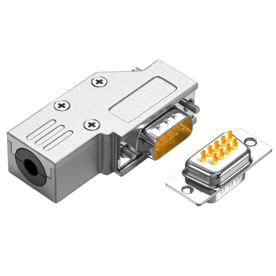 炬信9针RS232串口迷你90度弯头壳