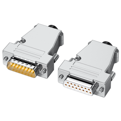 db15插头连接器并口焊线式实心