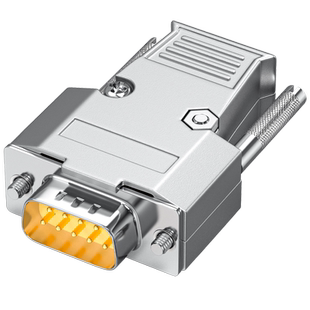 工业DB9母头RS232/485插头9针串口头9芯接插件COM口db9公头接头