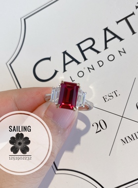 现货香港英国红宝石戒指