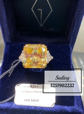 人造钻石戒指CARATLONDON白金