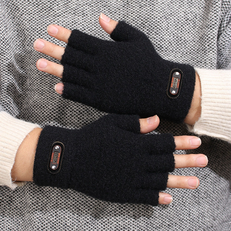 男士半指手套冬季保暖露指针织手套防寒骑车写字手套厂家批发,服饰配件/皮带/帽子/围巾,手套,淘宝优惠券,粉丝福利购,淘宝优惠卷