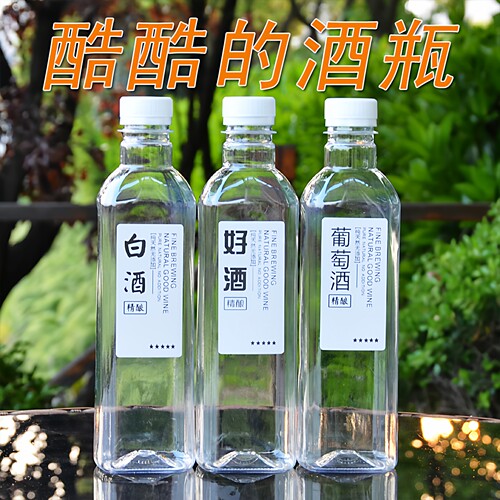 10个装泡酒胜玻璃瓶泡药酒分装瓶
