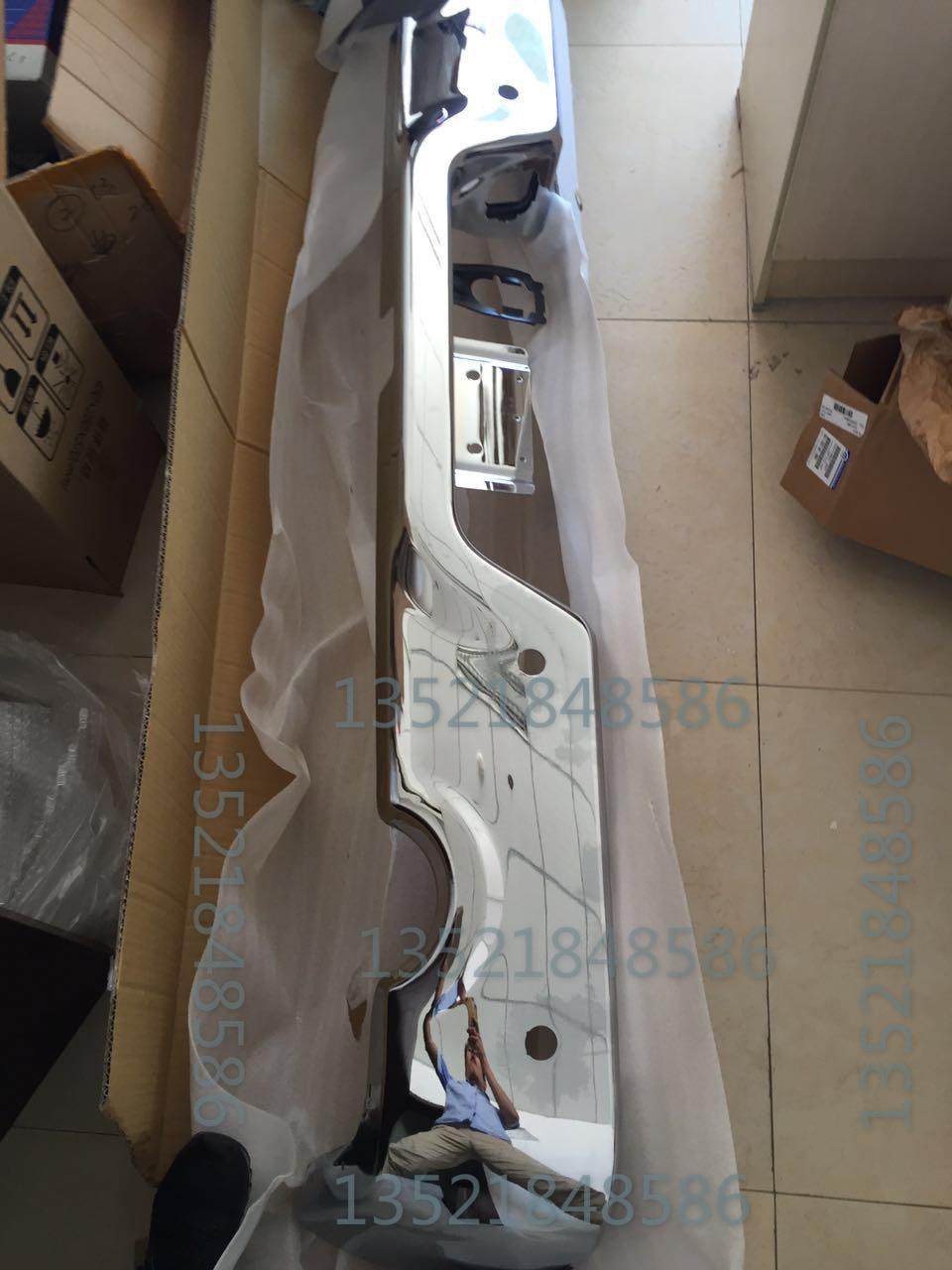 适用于公羊皮卡后杠 后保险杠 后电镀杠 实物照片后杠ram1500配件