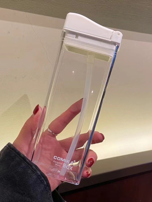 COMIKA口咔方盒水杯夏季随手杯吸管杯便携冷饮随行杯网红ins风女