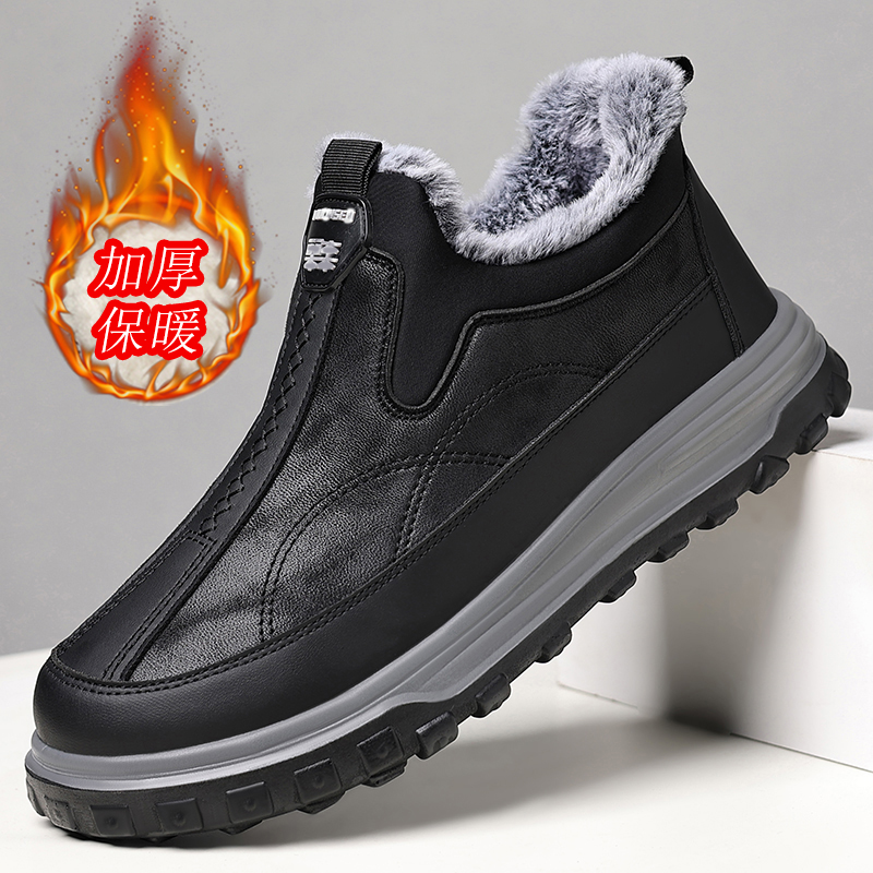 棉鞋老北京布鞋防滑加绒一脚蹬