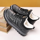 冬季 男款 男鞋 雪地靴羊毛保暖加绒加厚防水运动零下40度抗寒棉鞋