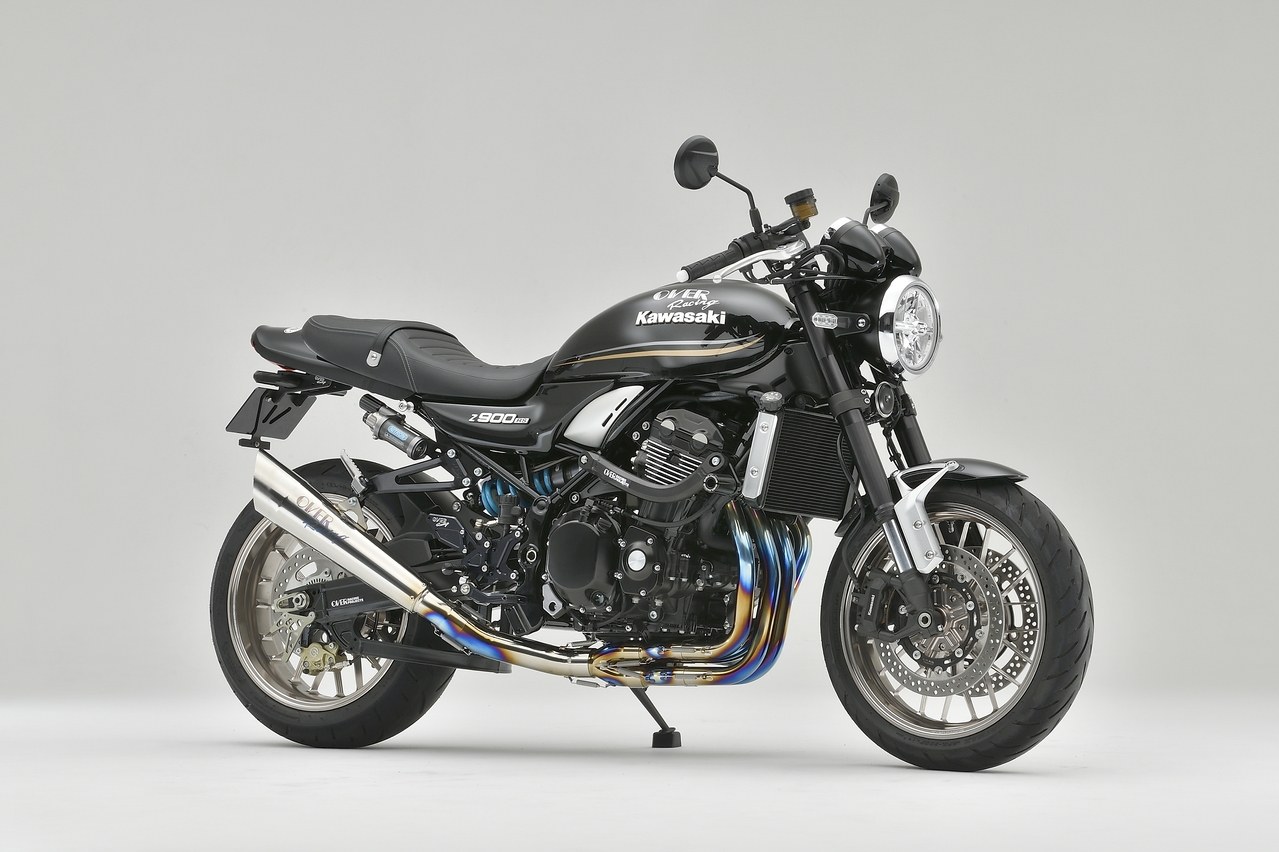 日本 over racing kawasaki 川崎 z900rs cafe 钛合金全段排气管