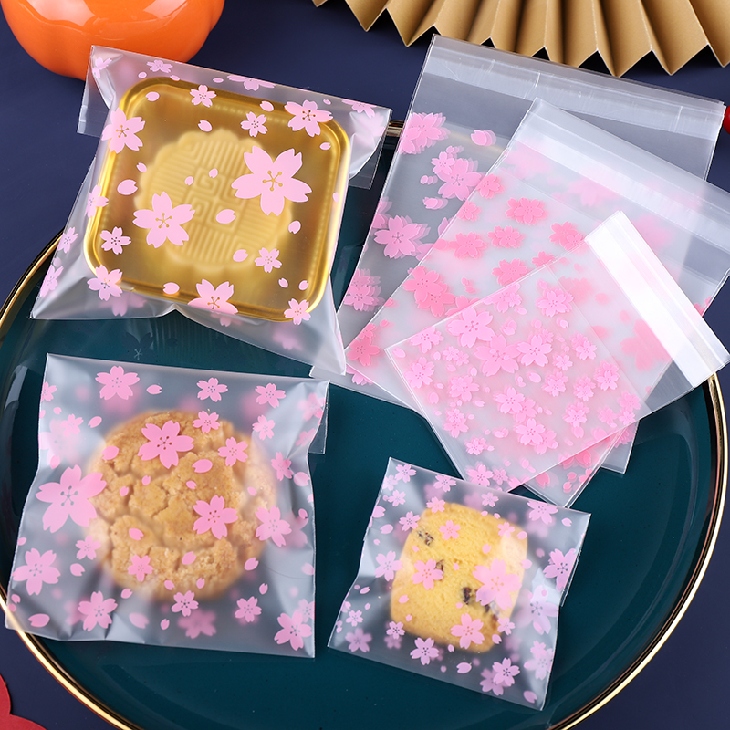 雪花酥包装袋自粘袋月饼蛋黄酥牛轧饼蔓越莓曲奇小饼干自封袋透明
