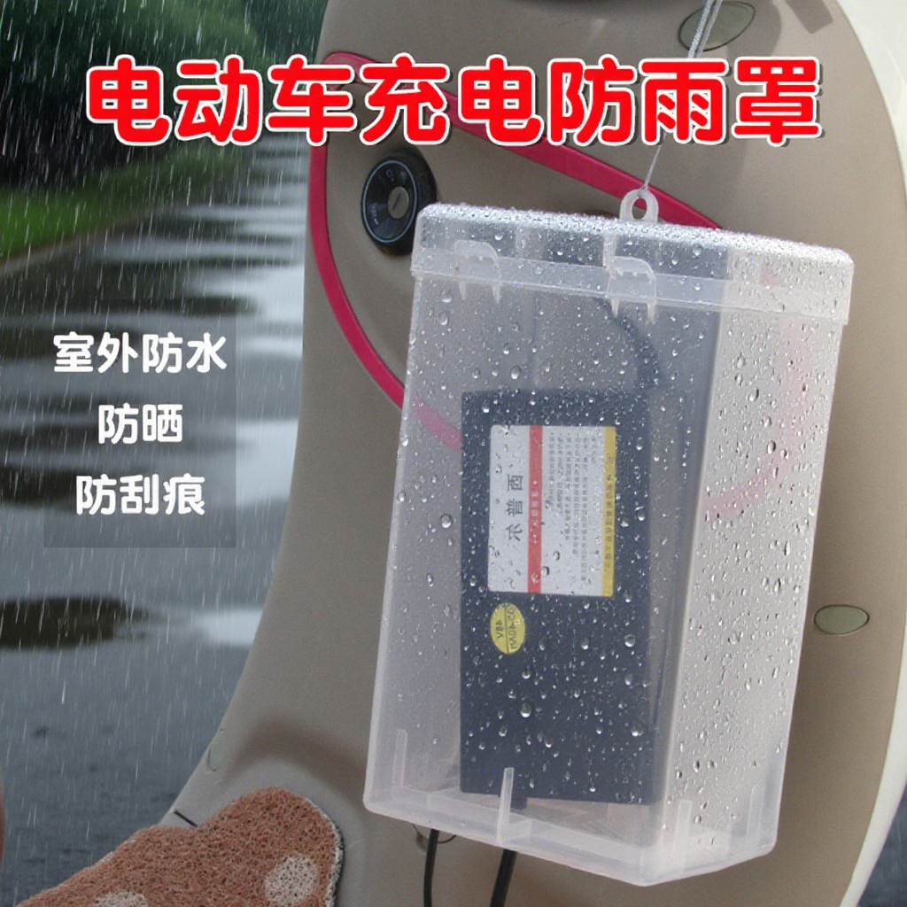 电动车充电器收纳神器防水盒子防漏电适用绿源新日电瓶车防雨罩子