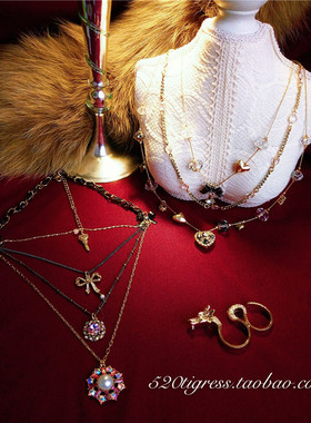 美国小众设计黄铜多层孤品项链