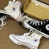 All 男女情侣帆布鞋 Star常青经典 白色黑色高帮板鞋 101009C 款 匡威