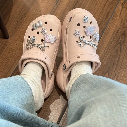 Crocs/卡骆驰云朵洞洞鞋女厚底鞋