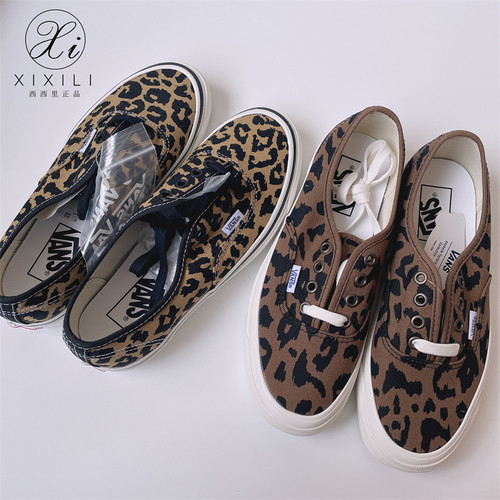 VANS豹纹男女低帮帆布鞋