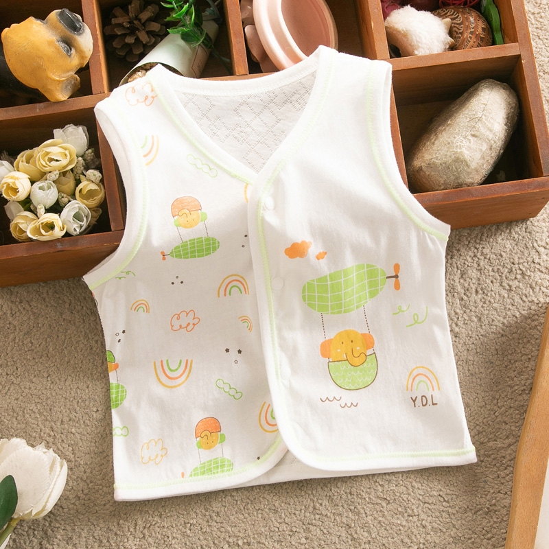 夏季婴幼儿纯棉背心马甲男女1岁宝宝薄款马夹透气坎肩居家空调服|ruв категории Детская одежда, жилет - от Buy2taobao.com для оказания профессиональной услуги покупки агента Taobao