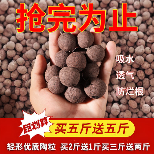 陶粒垫底养花专用多肉土盆栽铺面石花盆水培透气陶土粒回填卫生间