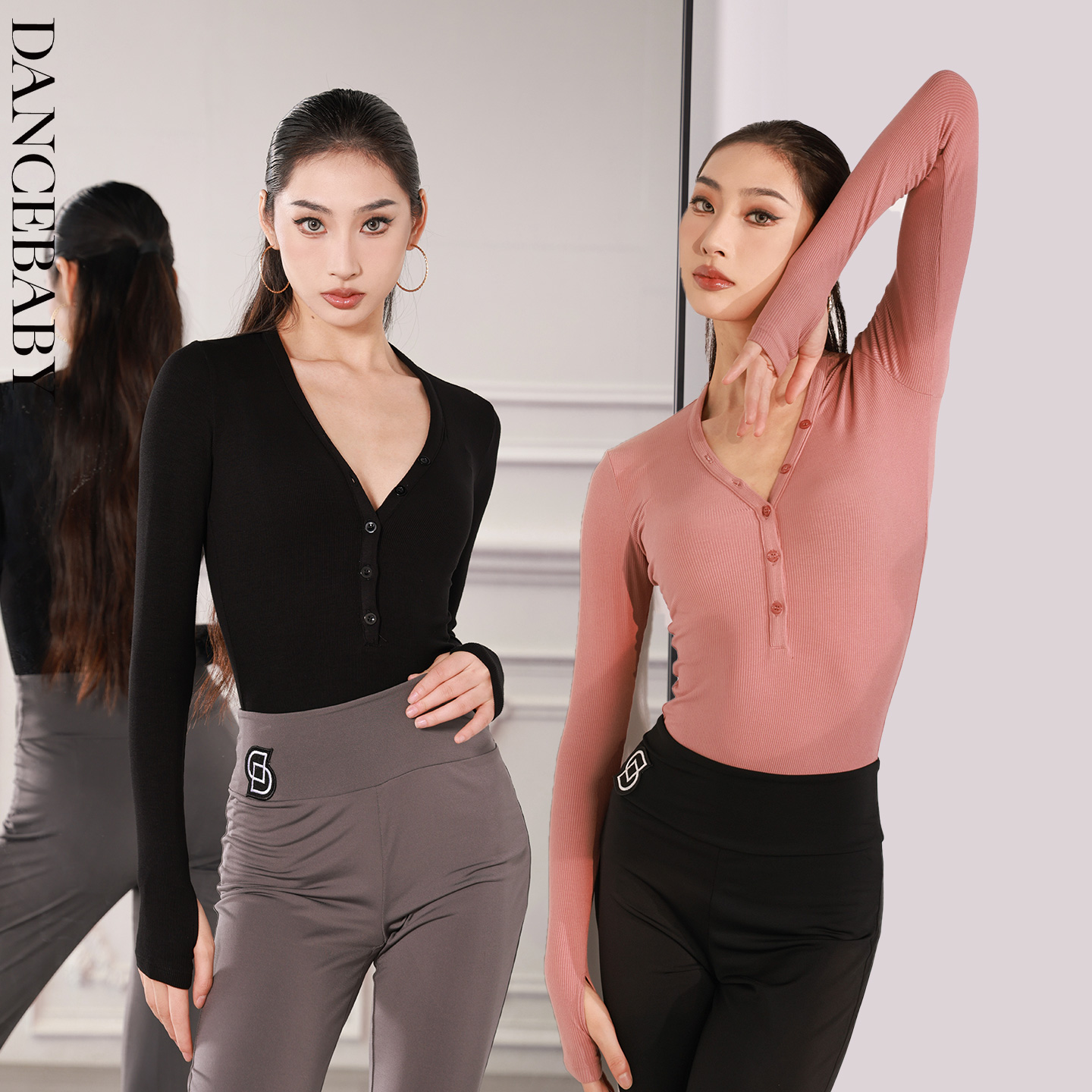 dancebaby拉丁舞上衣服装舞蹈服