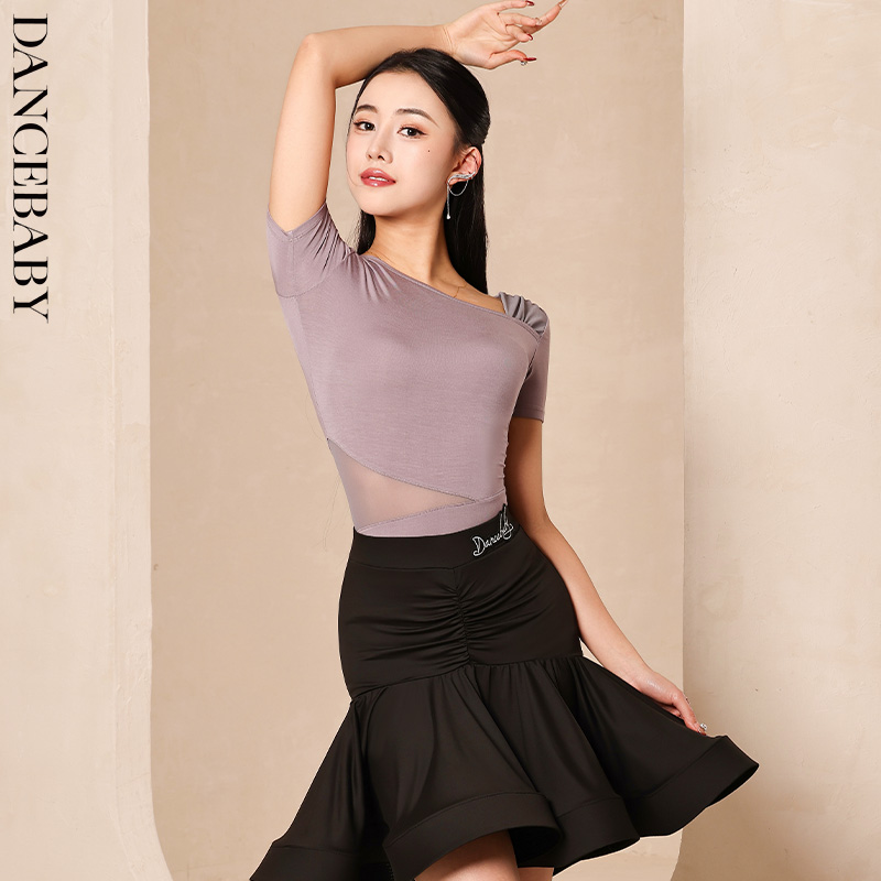 dancebaby专业拉丁舞服成人2025新款跳舞衣服女国标舞上衣 YS337 - 封面