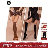 Dancebaby拉丁舞袜专用成人训练中长筒袜比赛练功女过膝袜ZD412