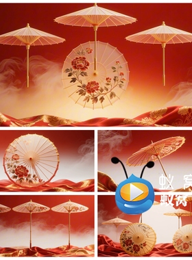 S7299《油纸伞》唯美 古风古典舞蹈 晚会节目演出背景视频素材