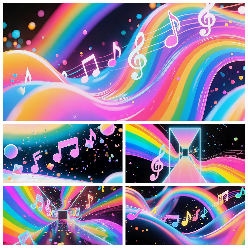 S6402 霓虹多彩可爱卡通音符 儿童六一 晚会LED大屏背景视频素材,商务/设计服务,其它设计服务,淘宝优惠券,粉丝福利购,淘宝优惠卷