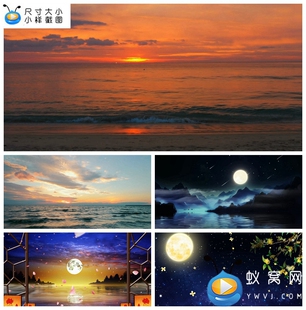 S5160《盼归》故乡（夕阳 月亮 思念 舞蹈 舞美 LED大屏 背景视频