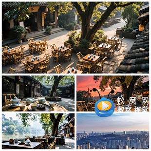 S6500《龙门阵摆起来》舞蹈 重庆茶文化 汇演LED大屏背景视频素材