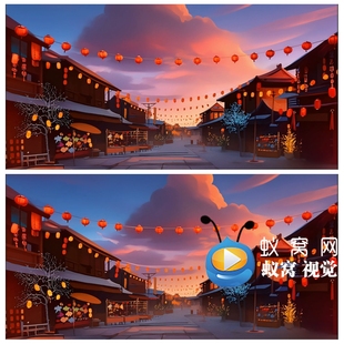 S6357《元日》古韵新声天使童声合唱团 伴奏古典舞动态背景视频素