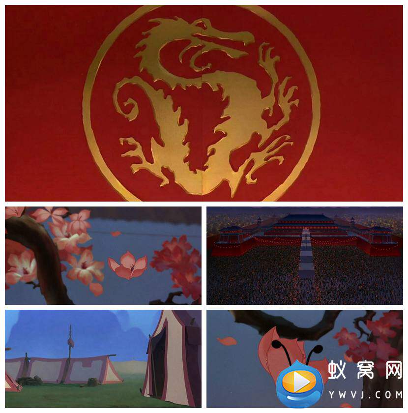 S4641《花木兰》英语舞台剧  少儿课本情景剧LED大屏背景视频素材