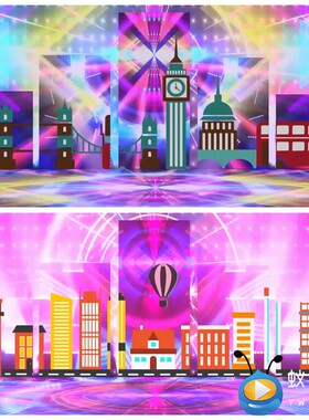 S2552 耗子尾汁宝贝宝贝 舞蹈 歌曲MV LED大屏舞美背景视频素材
