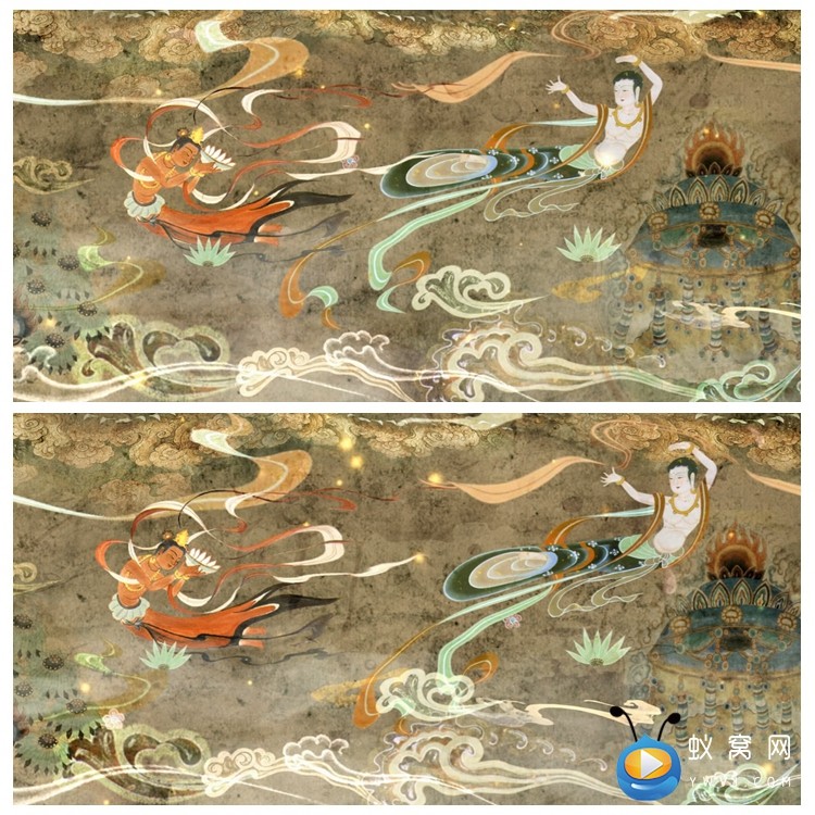 壁画上的飞天,简笔画(第5页)_文秘苑图库