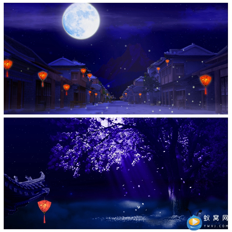 S2225 成都 歌曲配乐MV成品 中秋月亮晚会舞美 背景视频素材制作