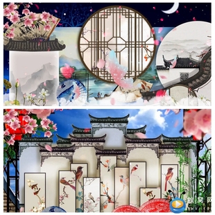 S2772 饮湖上初晴后雨 中国风旗袍秀 汉服秀 高清视 频素材