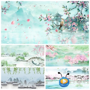S5551《生机勃勃》江南春天 古典少儿舞蹈  LED大屏背景视频素材