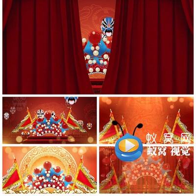 S5708穆桂英挂帅 (猛听得金鼓响) 戏曲伴奏 歌曲大屏背景视频素材