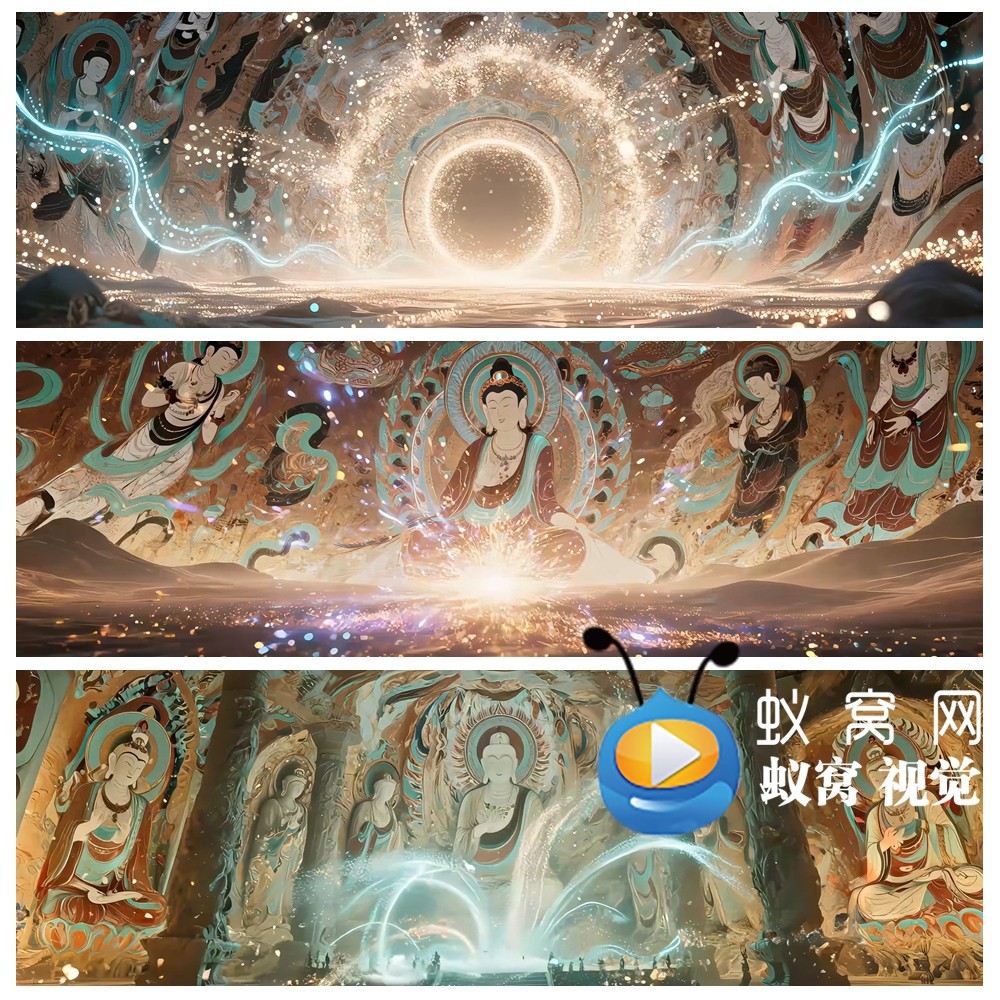 S6419 敦煌壁画 粒子唯美 舞蹈舞美 节目晚会LED大屏背景视频素材,商务/设计服务,其它设计服务,淘宝优惠券,粉丝福利购,淘宝优惠卷