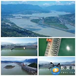 S2269 大气航拍三峡大坝 视频素材