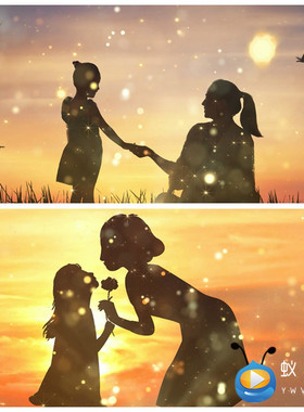 S3440 妈妈的心 儿童节晚会演出LED节目大屏舞美背景视素材