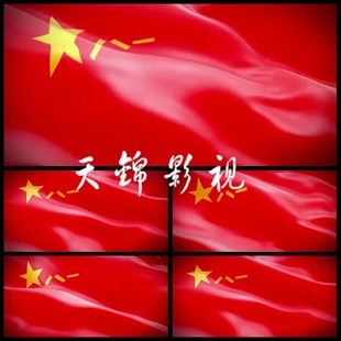 xl256八一建军节旗帜票飘扬飞舞 旗帜 红旗 军旗 国庆视频素材