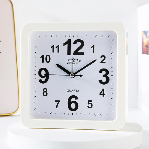 老人大字清晰静音闹钟可挂摆两用