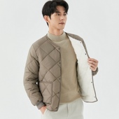 秋冬季 羊羔绒棉袄内胆加绒加厚保暖羽绒棉服宽松棉衣男打底内外穿