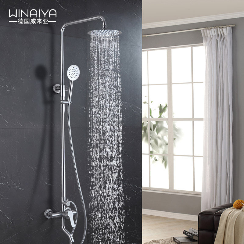 德国威来亚304不锈钢淋浴花洒套装冷热龙头增压升降浴室淋雨喷头在类目 家装主材, 卫浴用品, 卫浴龙头, 淋浴花洒龙头(套装)中 - 来自Buy2taobao.com提供专业的淘宝代购服务