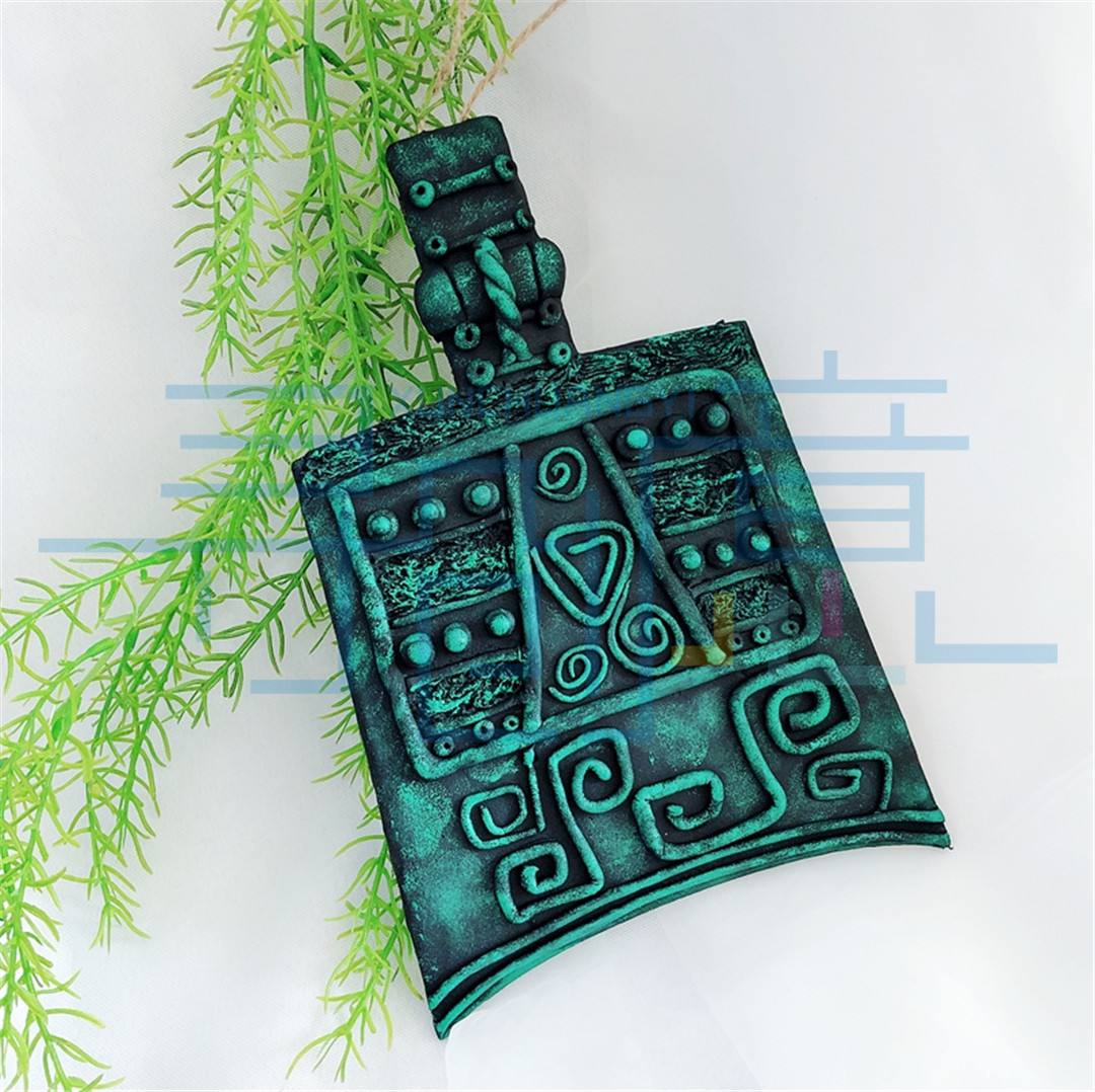 编钟白胚多款超轻粘土古风乐器底板diy配件寻创意美术手工材料库