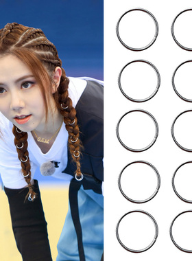 头饰朋克风小辫子邓紫棋同款