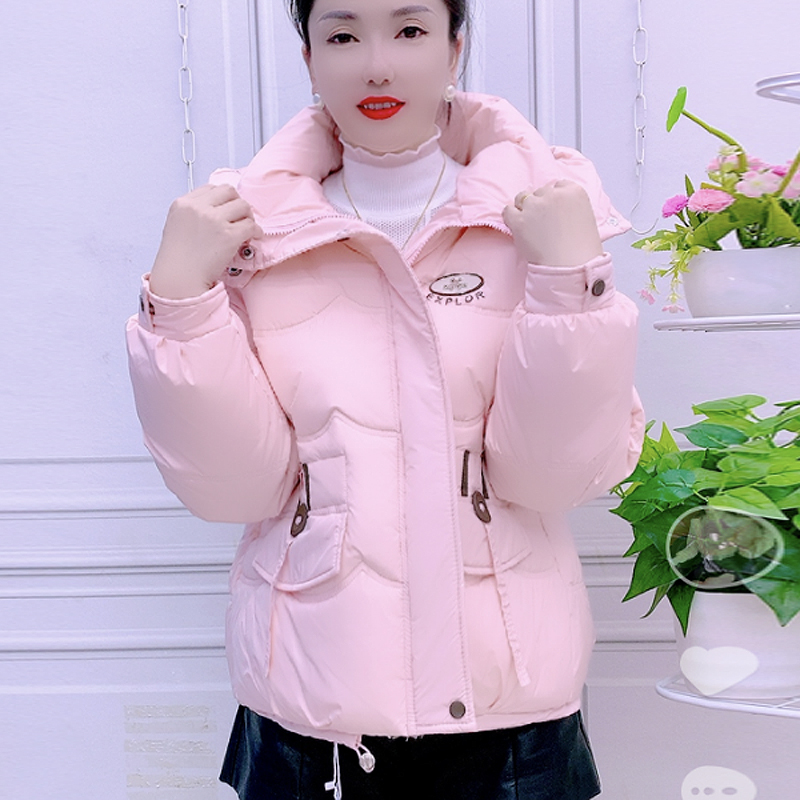 女款羽绒服2025冬季新款爆款时尚保暖连帽宽松白鸭绒加厚羽绒外套