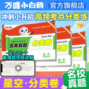 2025新小白鸥星空小升初分类卷真题卷历年真题万唯人教版语文数学英语六年级测试卷毕业总复习小升初必刷题重点中学招生考试卷万维